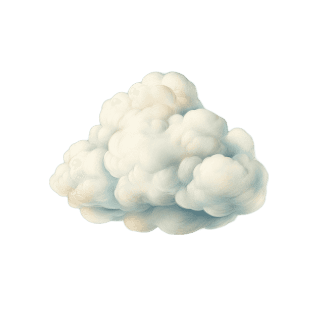 Vierte Wolke im Hintergrund