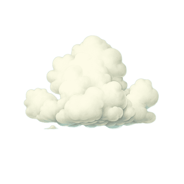 Erste Wolke im Hintergrund