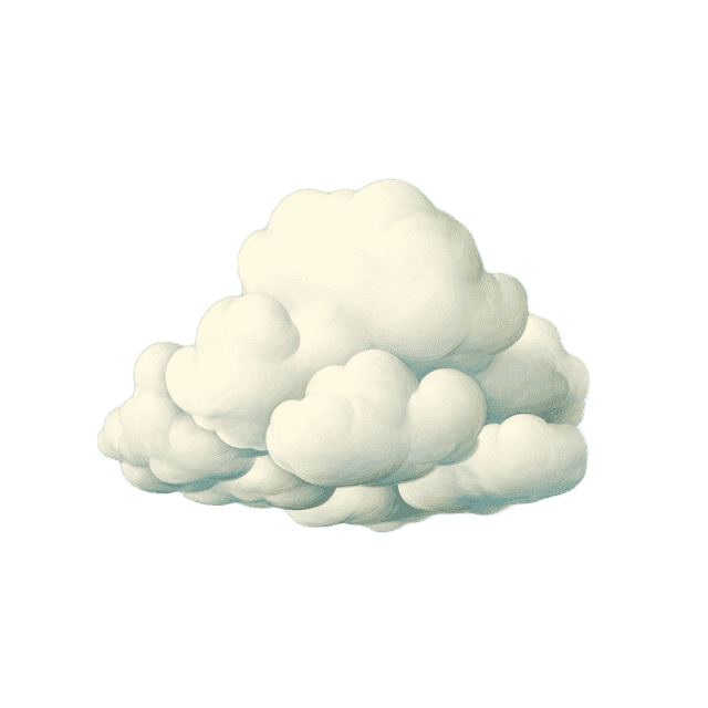 Dritte Wolke im Hintergrund