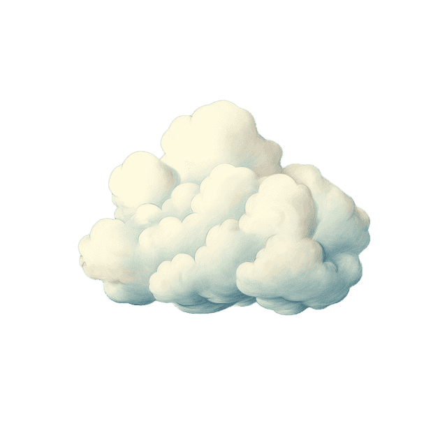 Zweite Wolke im Hintergrund