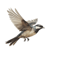 Vögel im Hintergrund