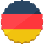 Eine Flagge, die die deutsche Sprache repräsentiert